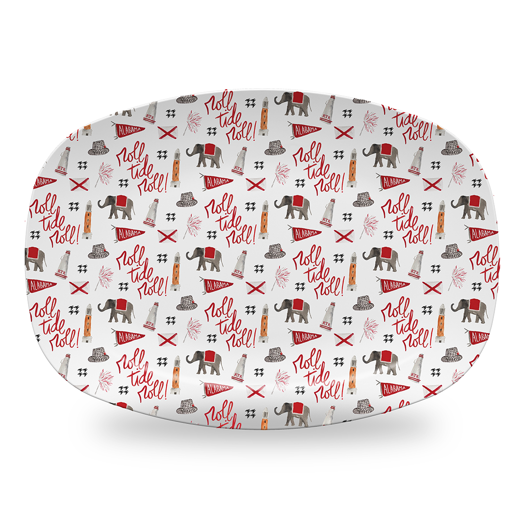 Alabama Toile Platter