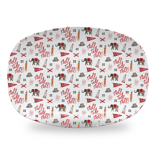 Alabama Toile Platter