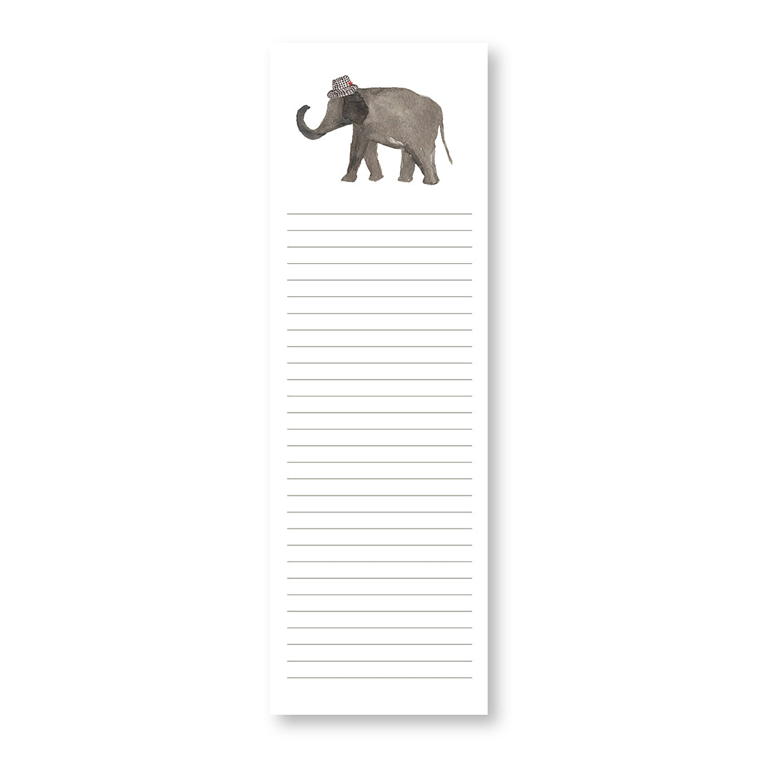 Alabama Elephant Skinny Note Pad