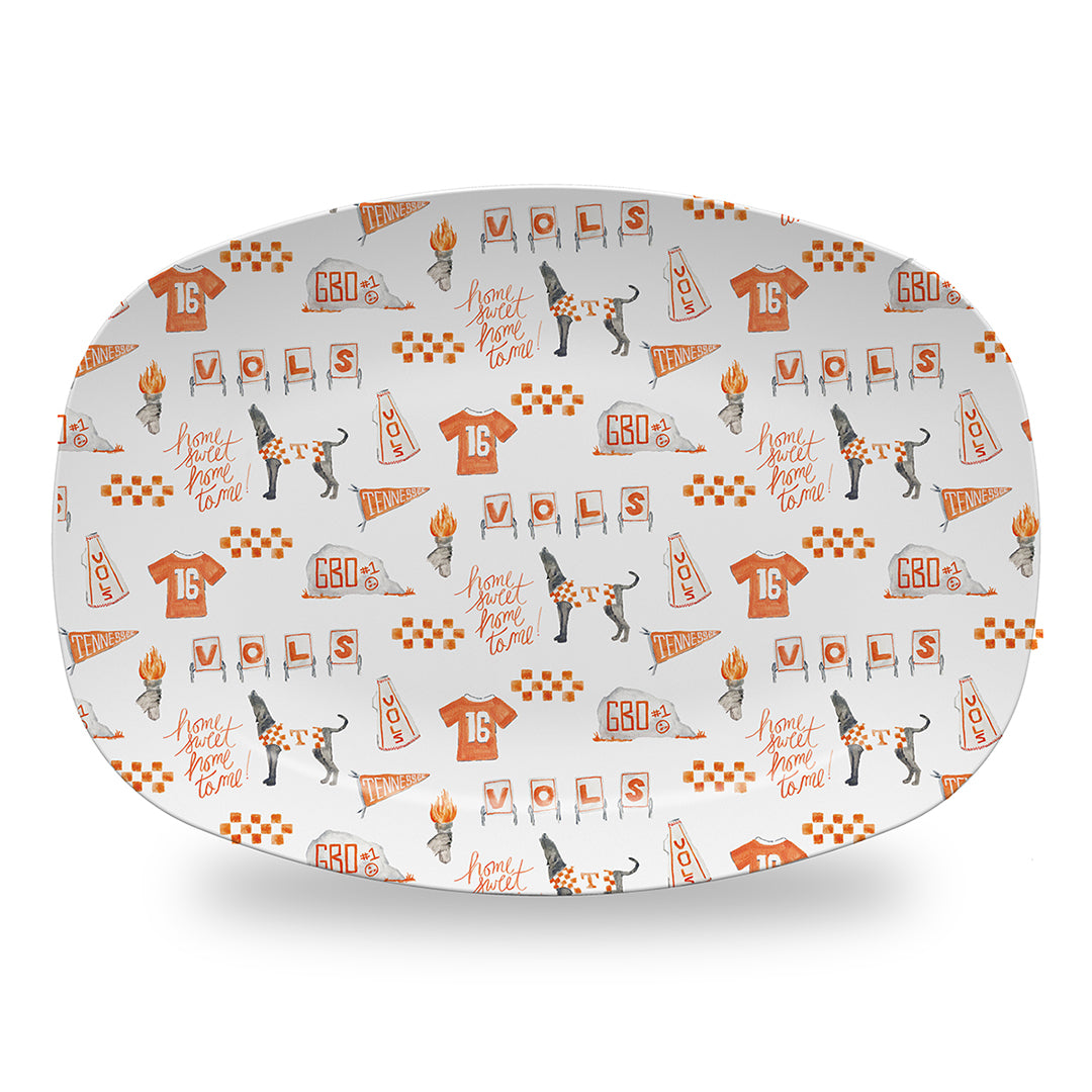 Tennessee Vol Toile Platter