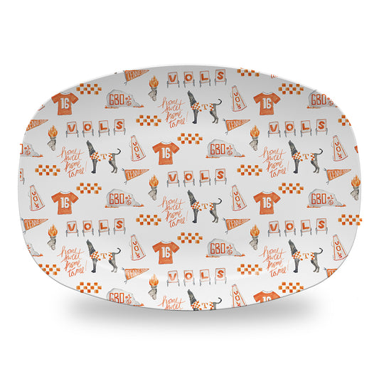 Tennessee Vol Toile Platter