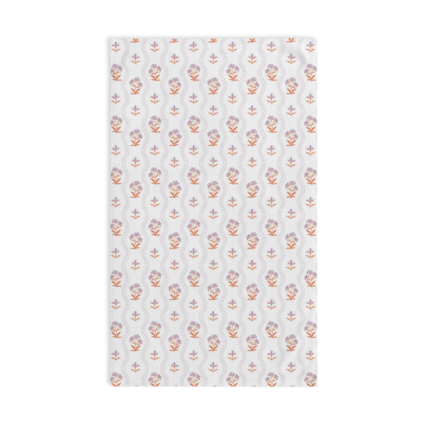 Block Floral Tea Towel